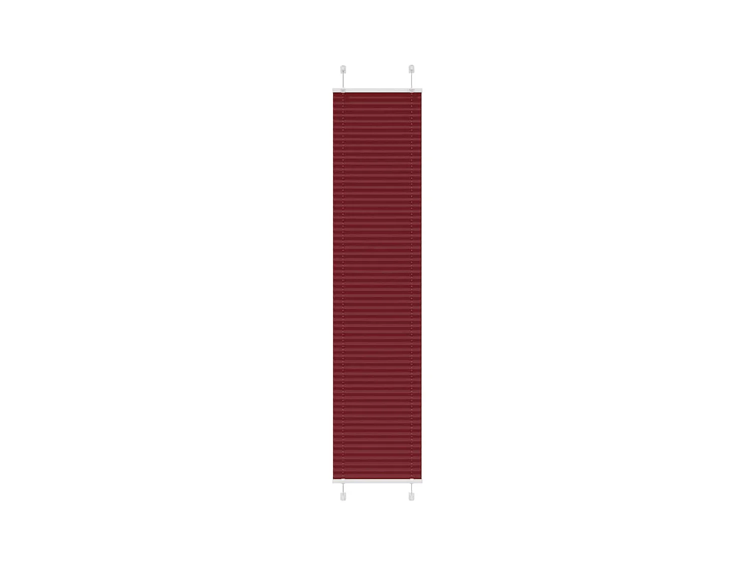 Store plissé rouge bordeaux 50x200 cm largeur du tissu 49,4 cm