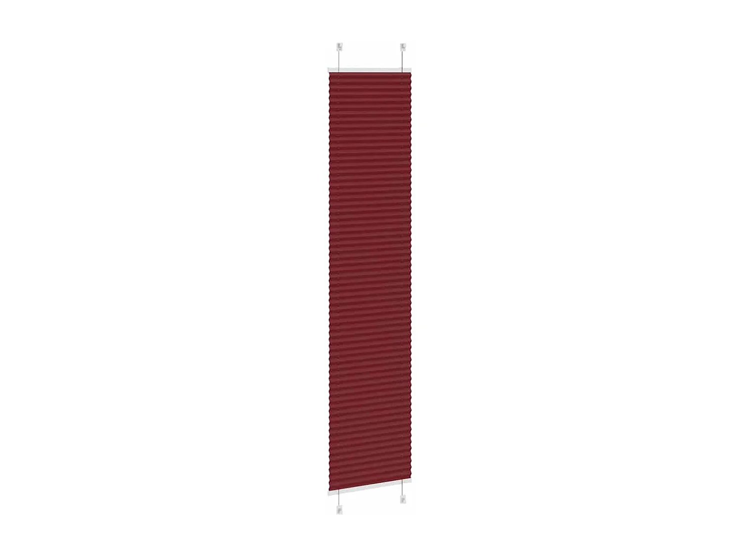 Store plissé rouge bordeaux 50x200 cm largeur du tissu 49,4 cm