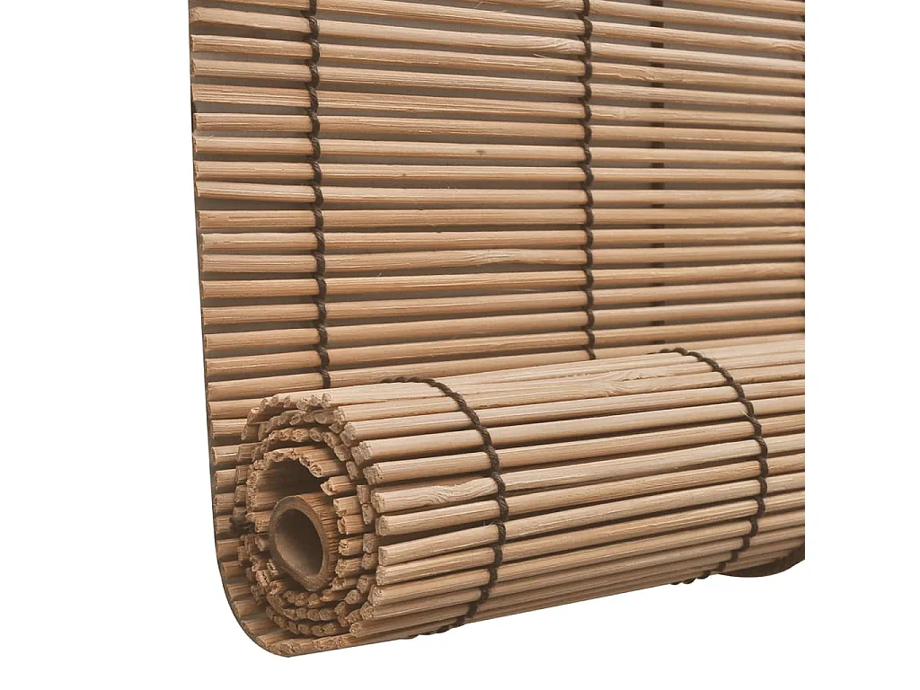 Stores roulants en bambou 2 pièces 150x220 cm Marron