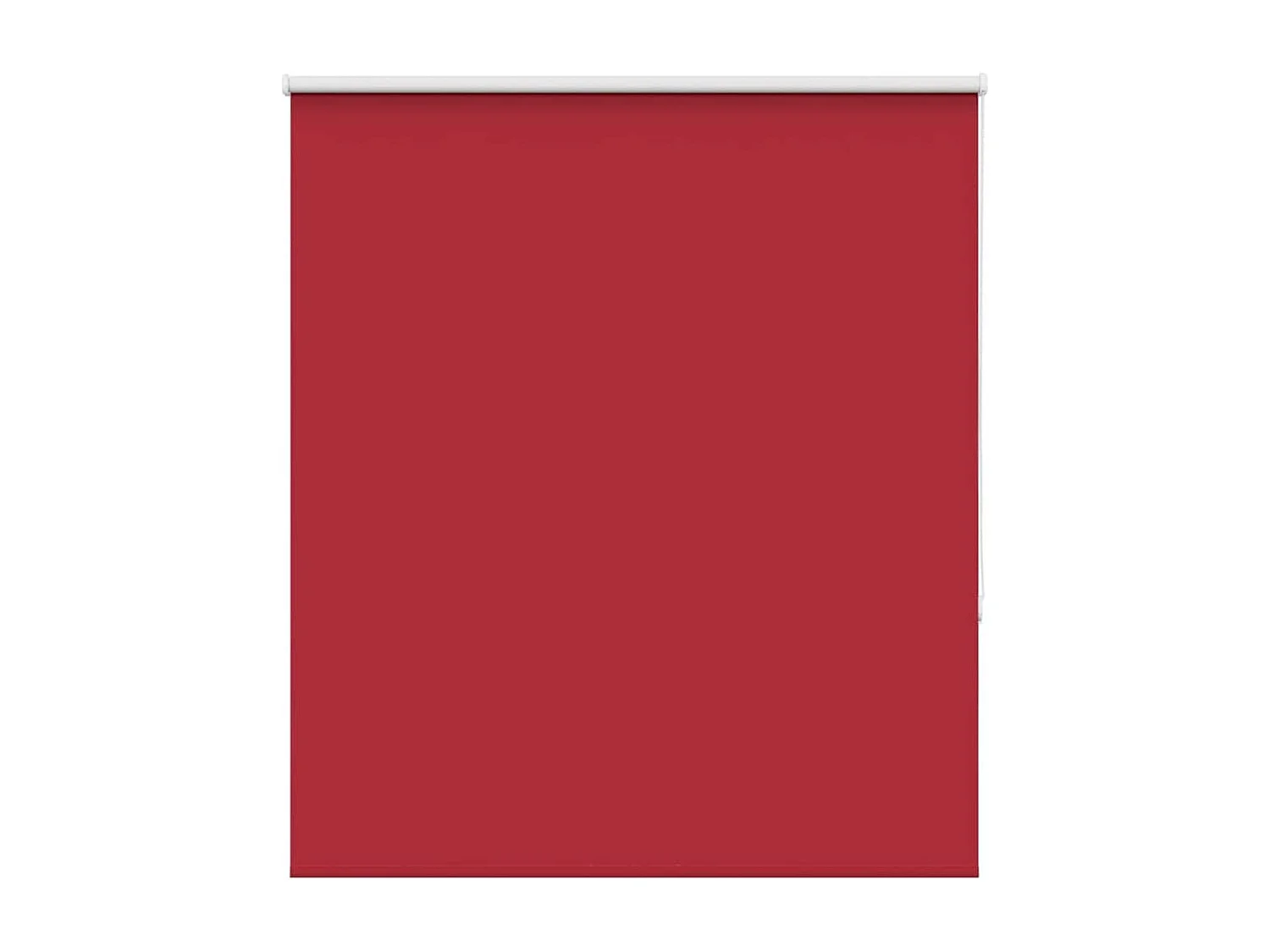 Store enrouleur occultant rouge largeur du tissu 136,6 cm