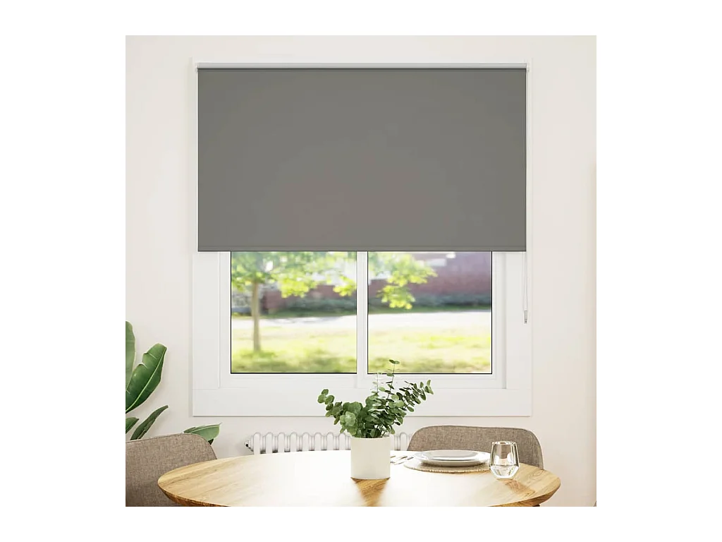 Persiana de enrolar 125x150 cm largura tecido 121,6cm poliéster