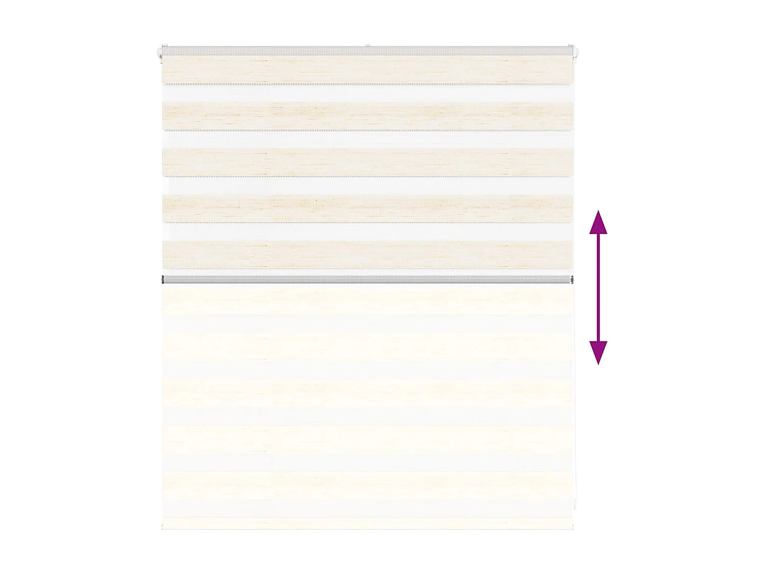 Store zèbre beige marbré largeur du tissu 120,9 cm polyester