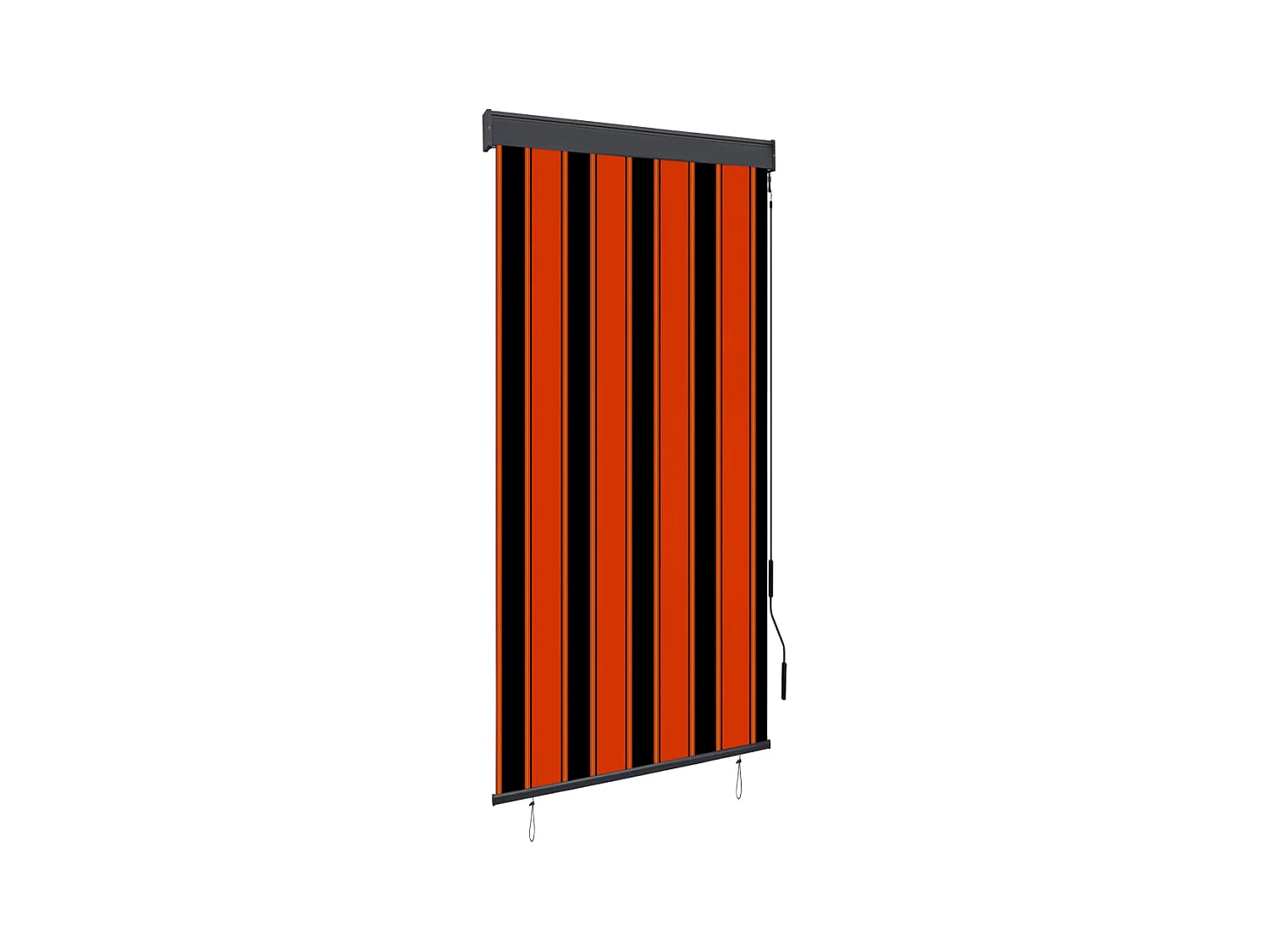 Estore de rolo para exterior 80x250 cm laranja e castanho