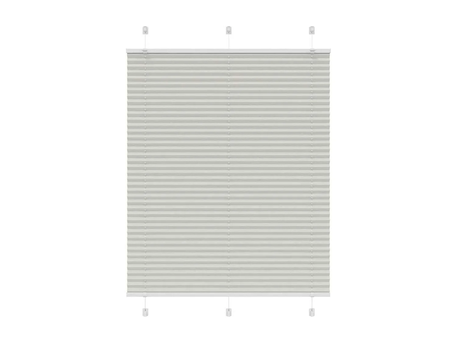 Store plissé gris clair 110x100cm largeur du tissu 109,4cm