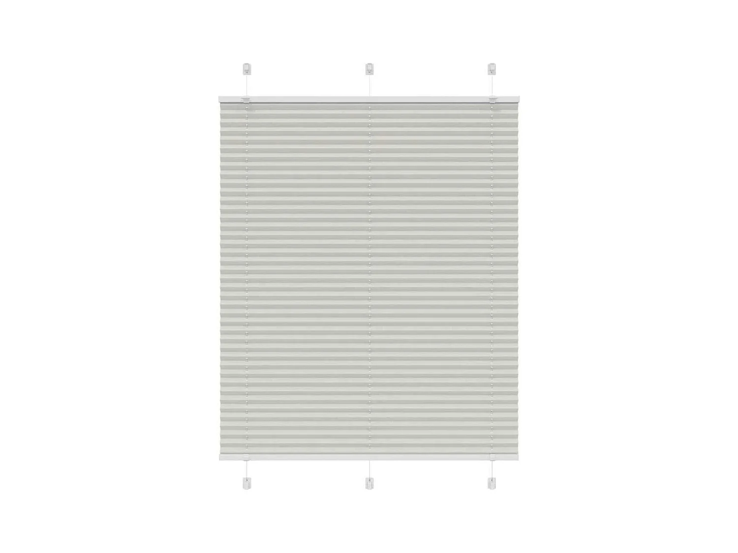 Store plissé gris clair 110x100cm largeur du tissu 109,4cm