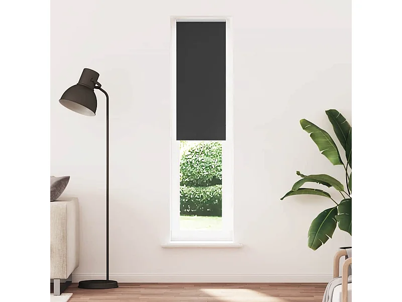 Estor Enrollable Opaco negro 40x230 cm Tela Ancho 35,7 cm