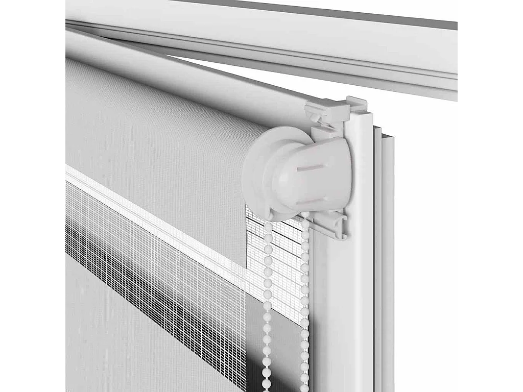 Store zèbre gris clair largeur du tissu 45,9 cm polyester