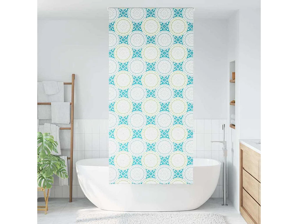Store enrouleur de douche 110x240 cm largeur du tissu 106 cm
