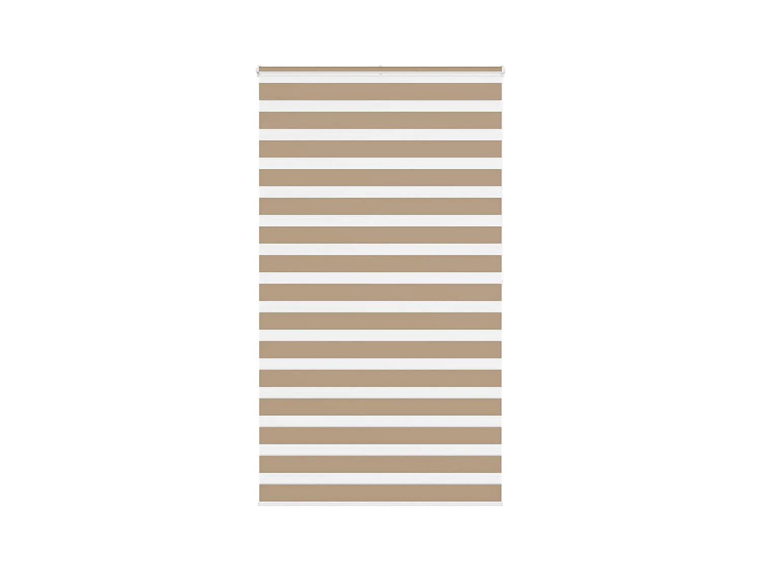 Store zèbre marron sable largeur du tissu 115,9 cm polyester