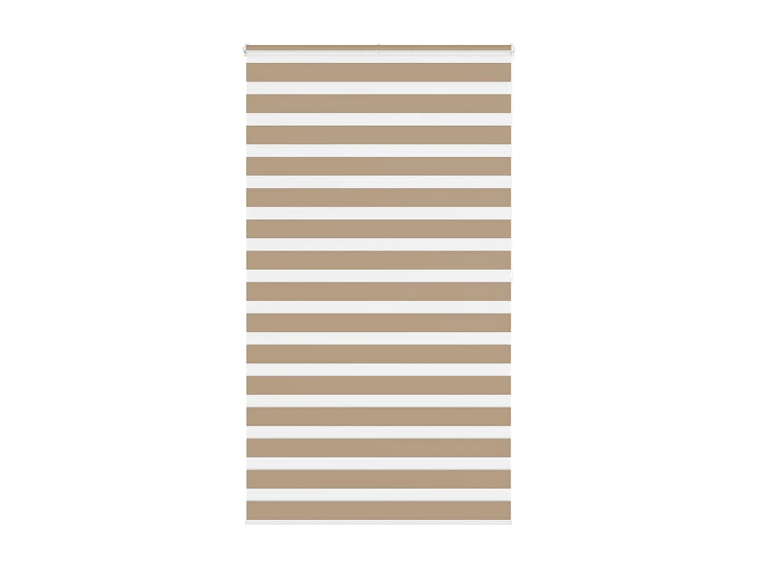 Store zèbre marron sable largeur du tissu 115,9 cm polyester