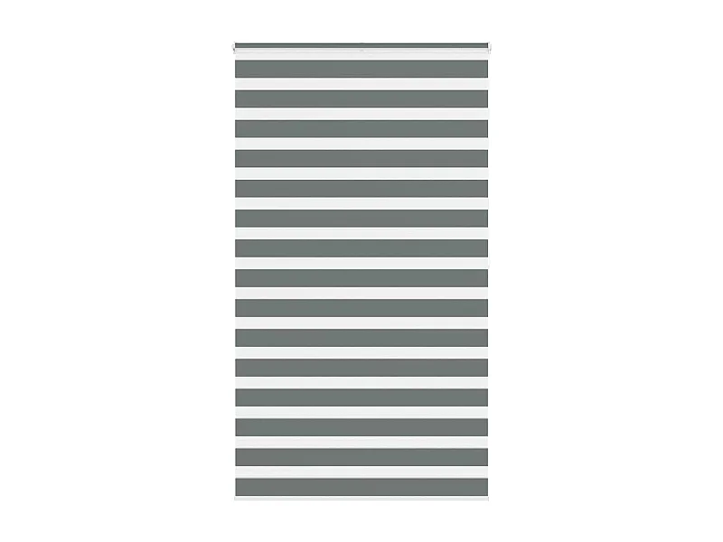 Zebra rolgordijn 120x200 cm stofbreedte 115,9 cm donkergrijs