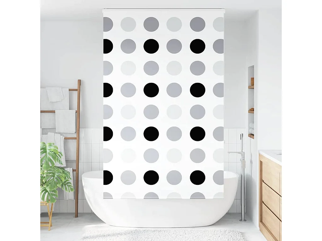Doucherolgordijn met cassette 120x240 cm stofbreedte 116 cm