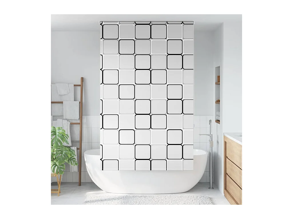 Doucherolgordijn 130x240 cm stofbreedte 126 cm