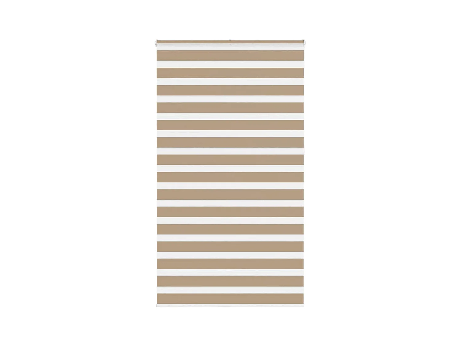 Zebra Blind 125x230 cm stofbreedte 120,9 cm polyester zandbruin