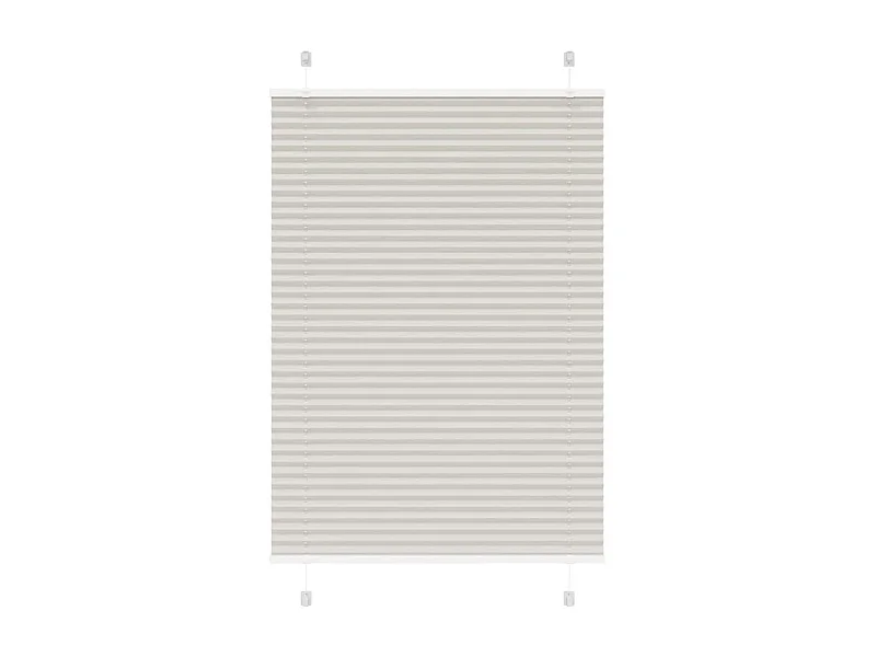 Store plissé gris clair 95x100 cm largeur du tissu 94,4 cm