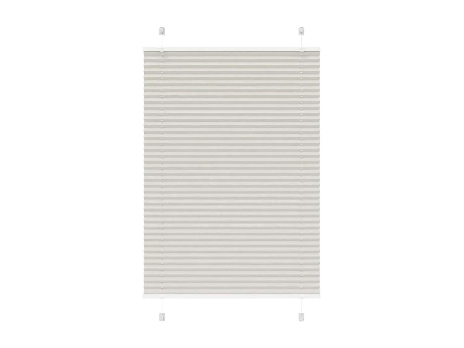 Store plissé gris clair 95x100 cm largeur du tissu 94,4 cm