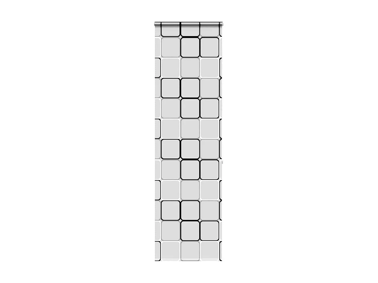 Doucherolgordijn met cassette 80x240 cm stofbreedte 76 cm