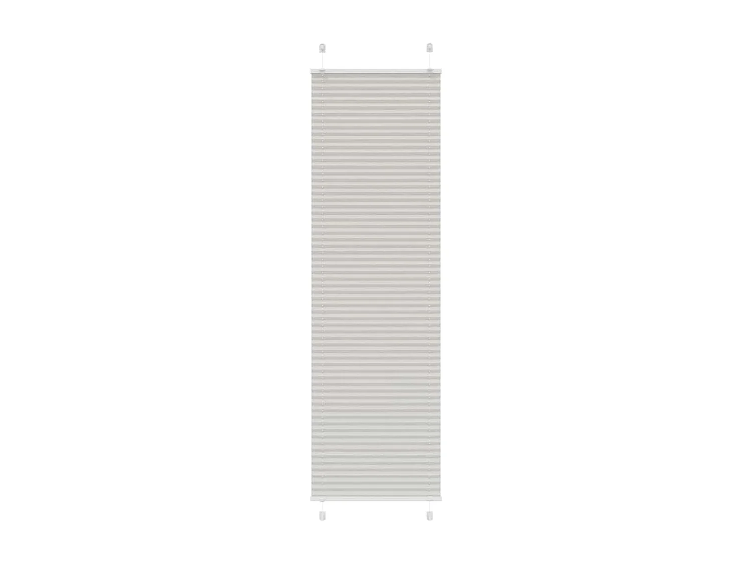 Store plissé gris clair 65x200 cm largeur du tissu 64,4 cm