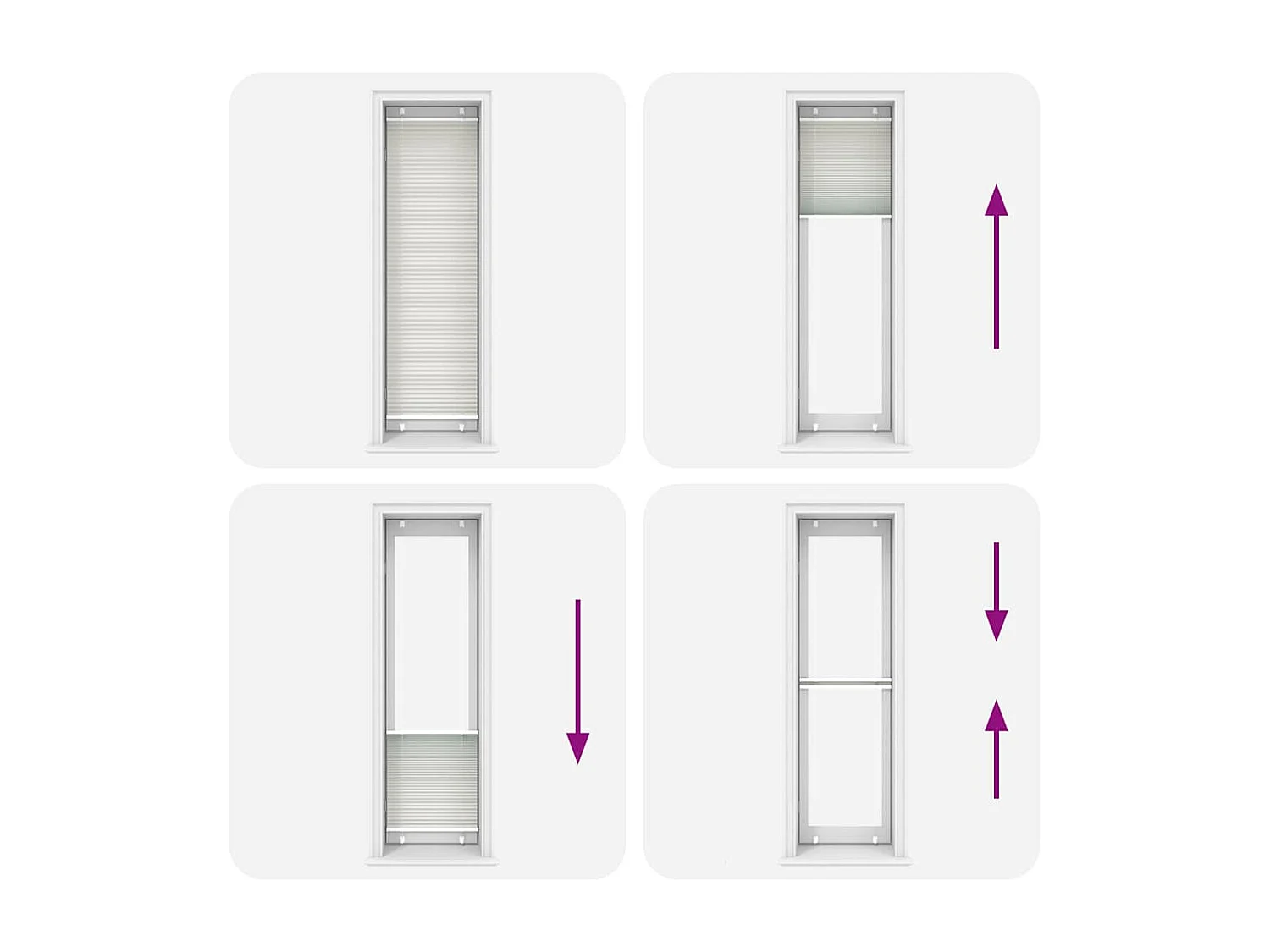 Store plissé gris clair 65x200 cm largeur du tissu 64,4 cm