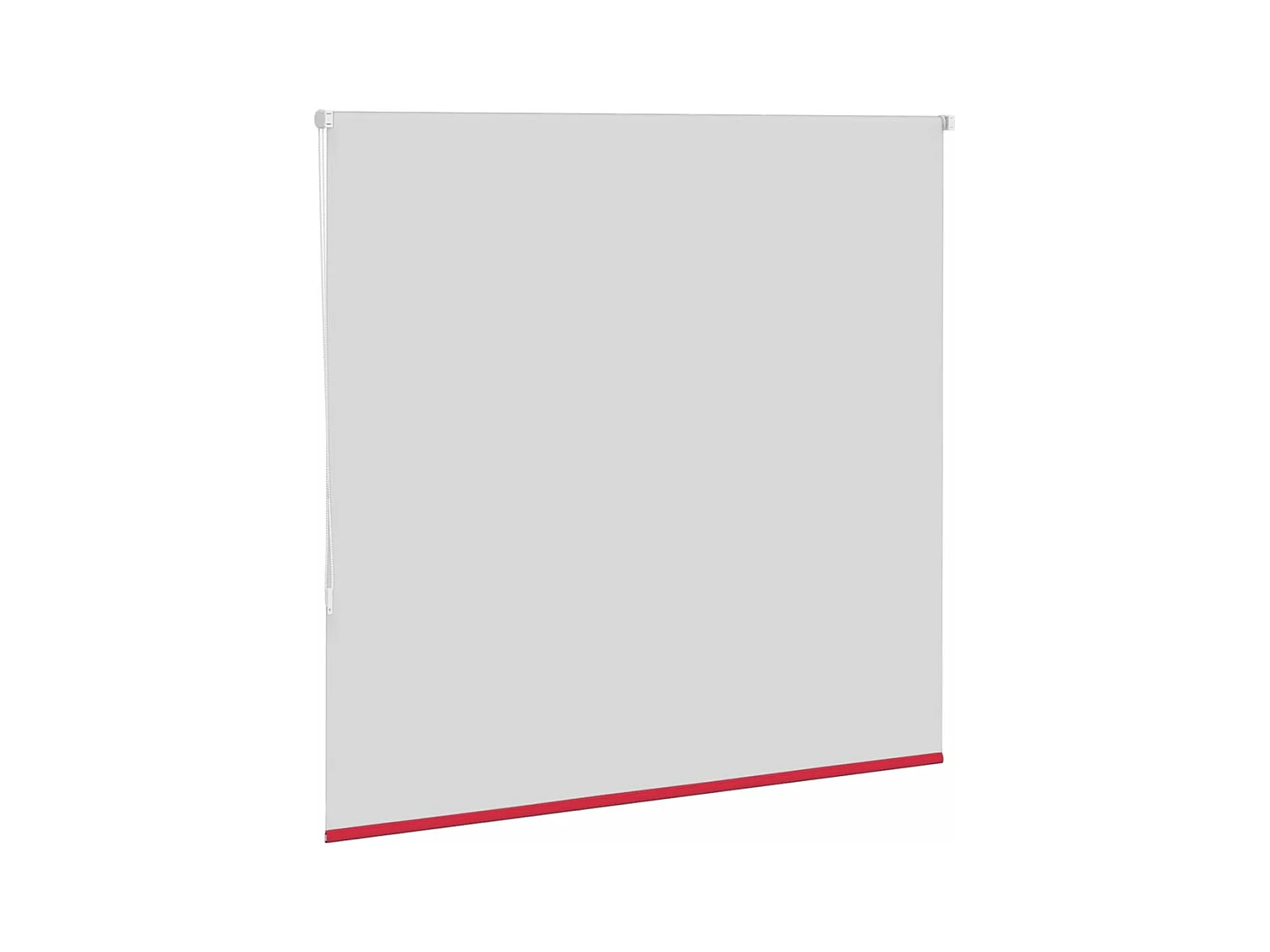 Store enrouleur occultant rouge largeur du tissu 161,6 cm