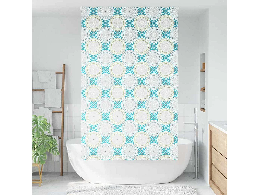 Store enrouleur de douche 140x240 cm largeur du tissu 136 cm