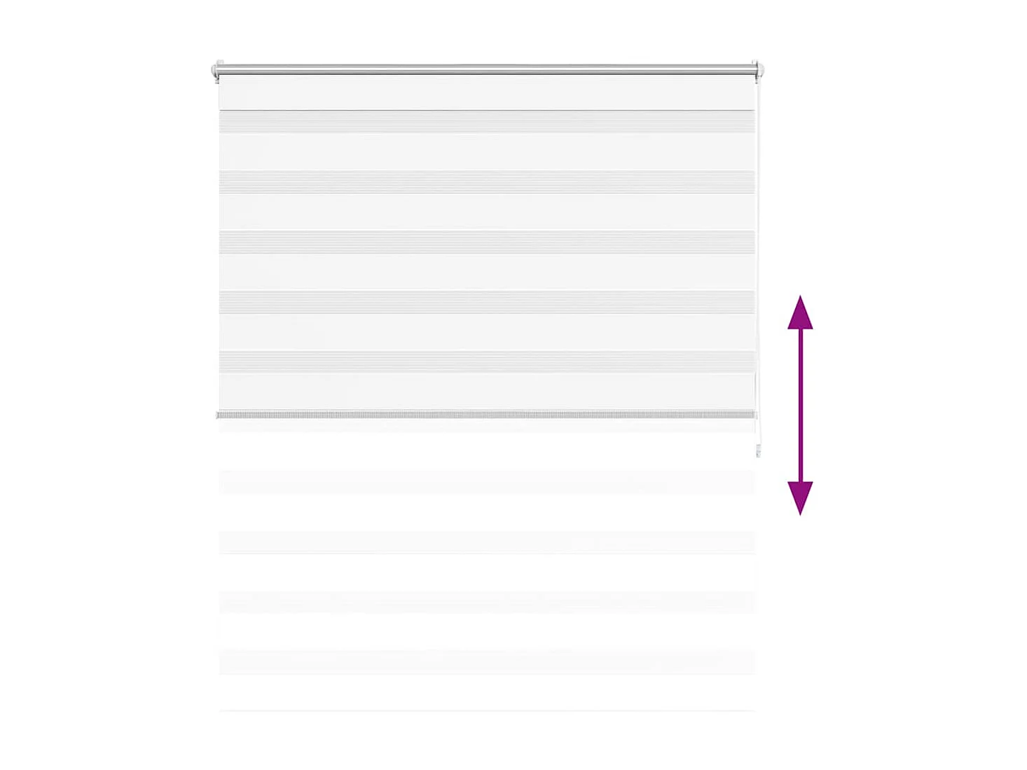 Store enrouleur tamisant 120 x 175 cm blanc