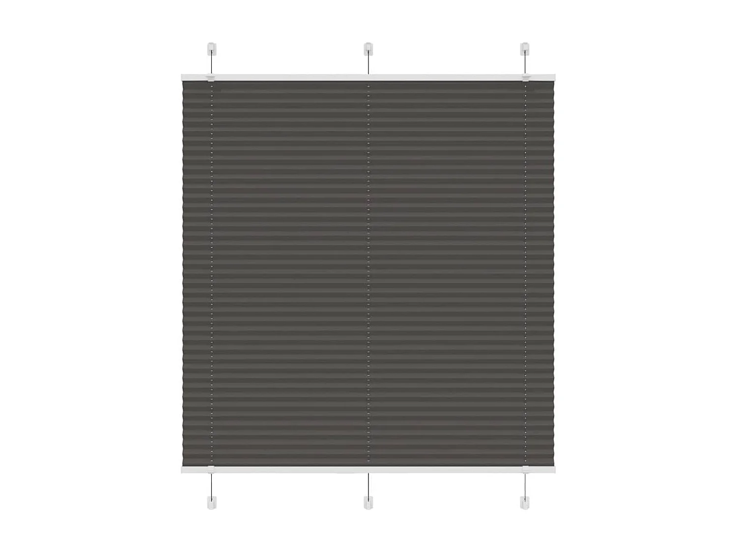 Store plissé noir 120x150 cm largeur du tissu 119,4cm polyester