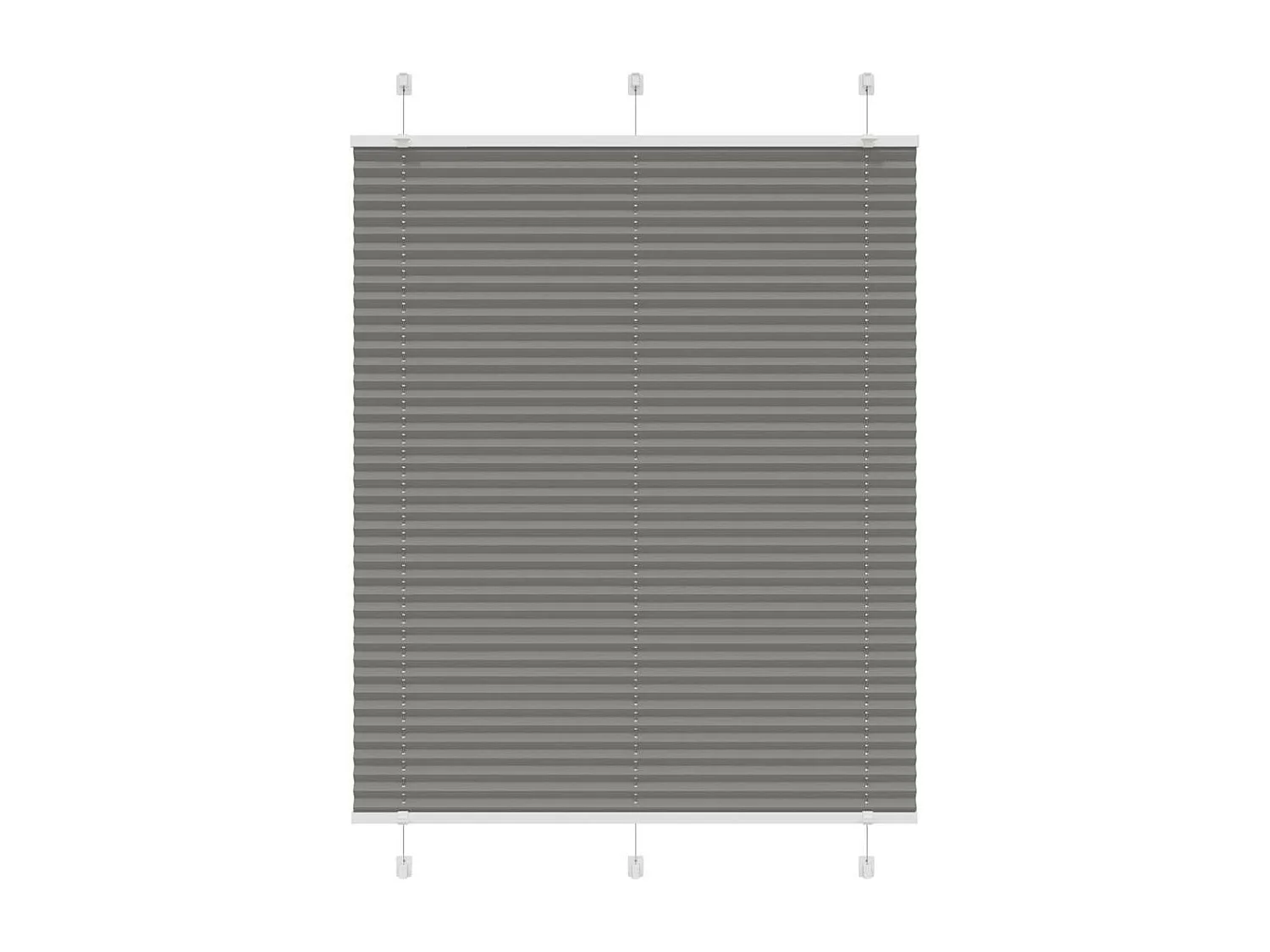 Estor Plisado Antracita 110x100 cm Tela Ancho 109,4cm Poliéster