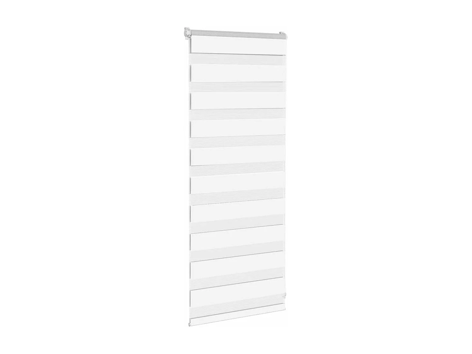 Store zèbre blanc 55x100 cm largeur du tissu 50,9 cm polyester