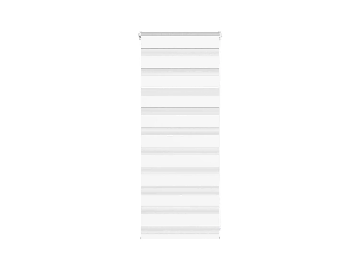 Store zèbre blanc 55x100 cm largeur du tissu 50,9 cm polyester
