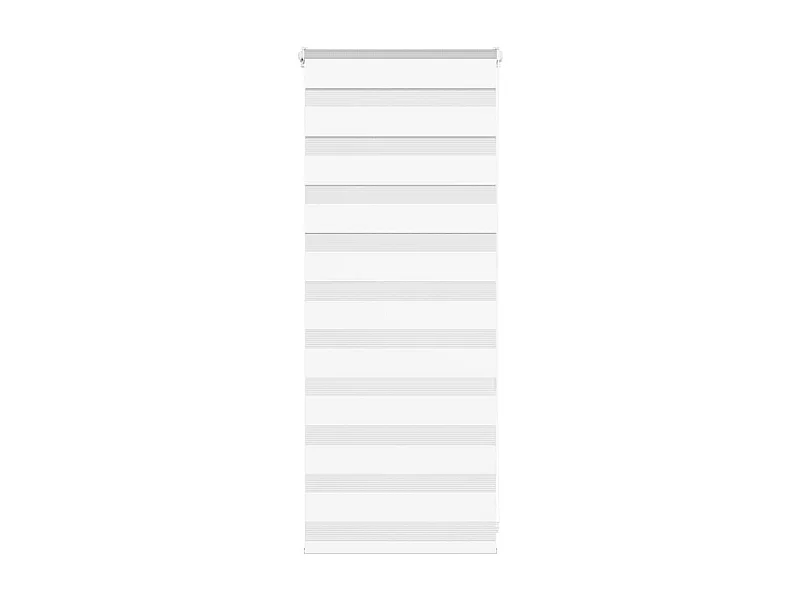 Store zèbre blanc 55x100 cm largeur du tissu 50,9 cm polyester