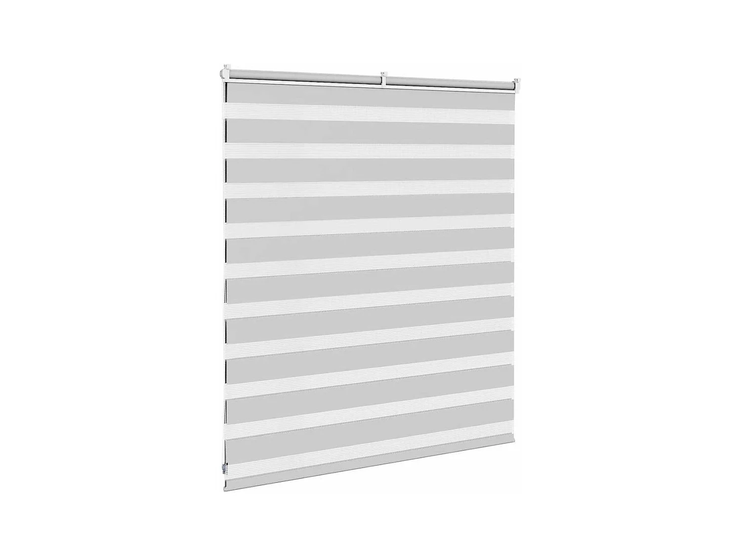 Store zèbre gris clair largeur du tissu 130,9 cm polyester