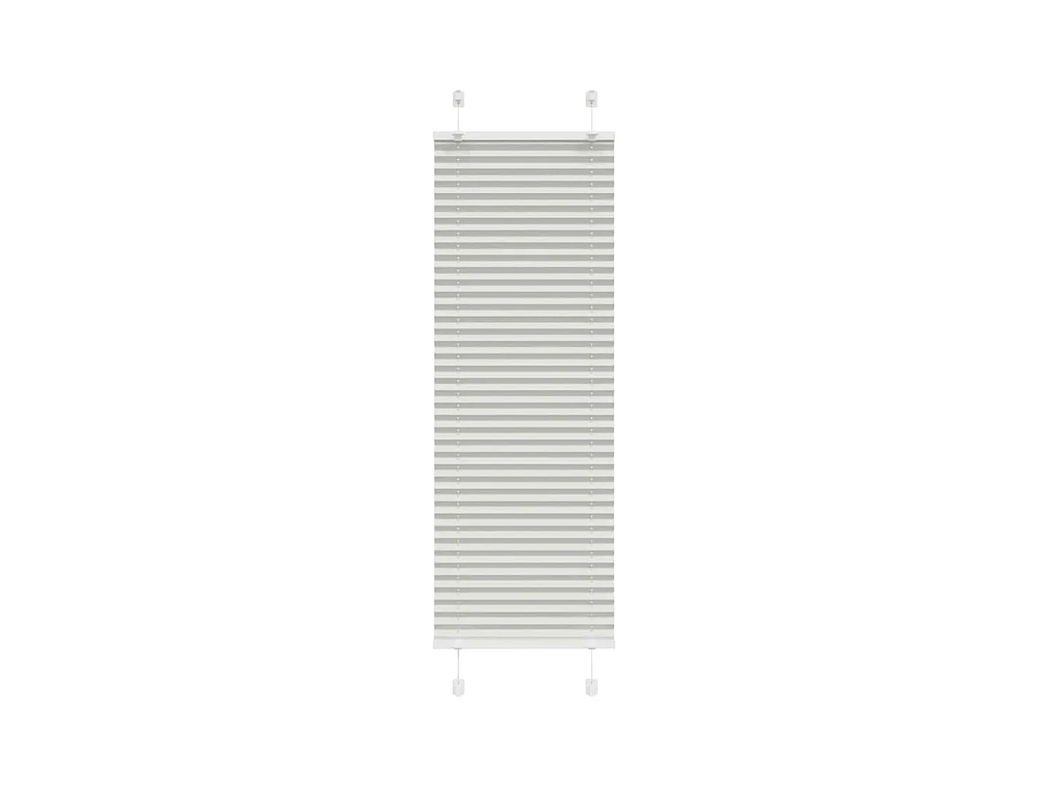 Store plissé gris clair 40x100 cm largeur du tissu 39,4 cm
