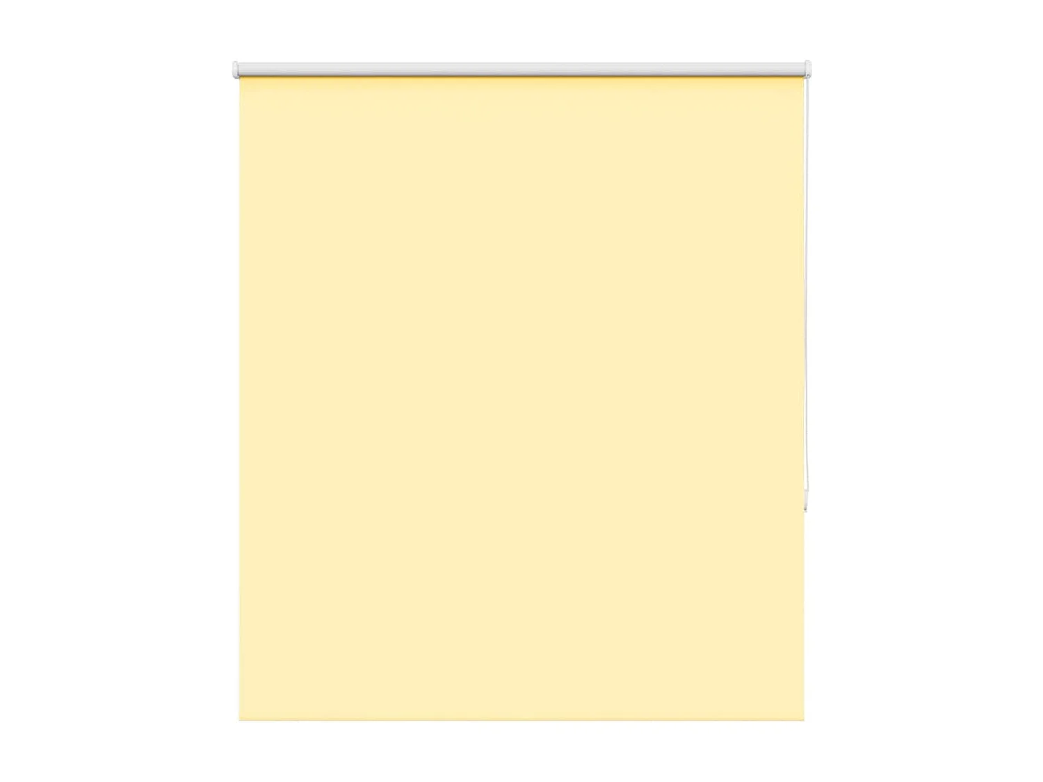 Store enrouleur occultant jaune largeur du tissu 121,6 cm