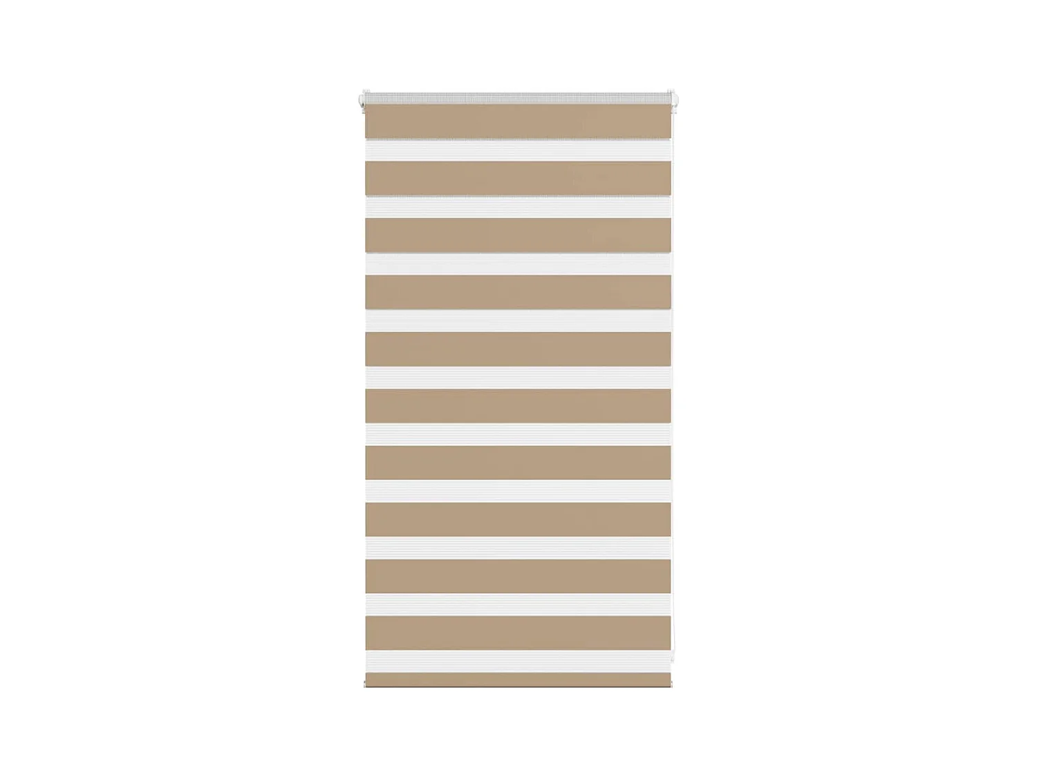 Zebra Blind 80x100 cm stofbreedte 75,9 cm polyester zandbruin