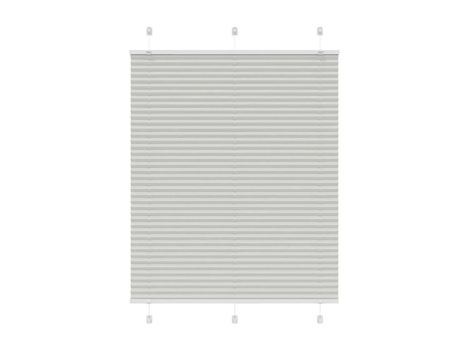 Store plissé gris clair 105x150cm largeur du tissu 104,4cm