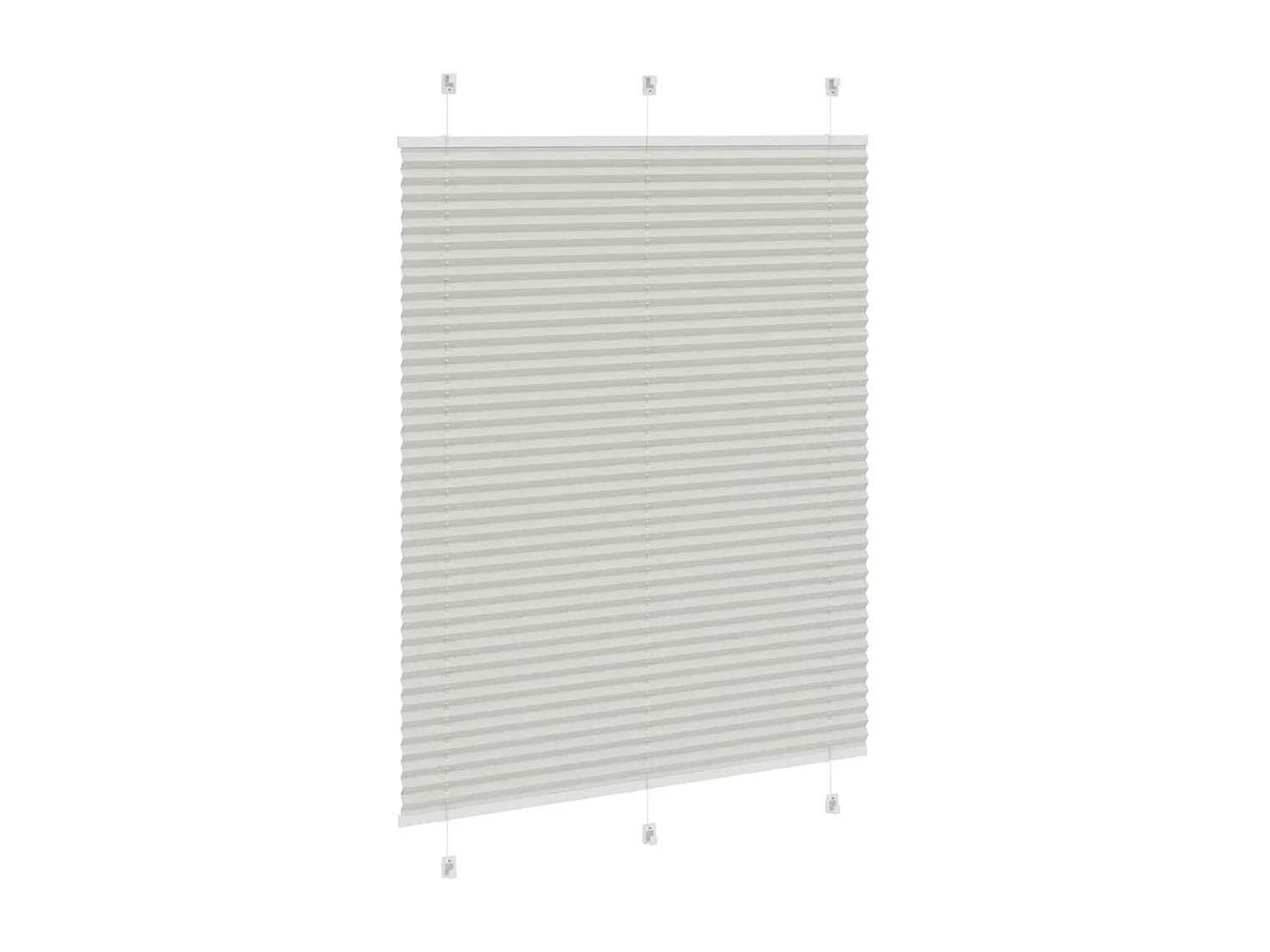 Store plissé gris clair 105x150cm largeur du tissu 104,4cm