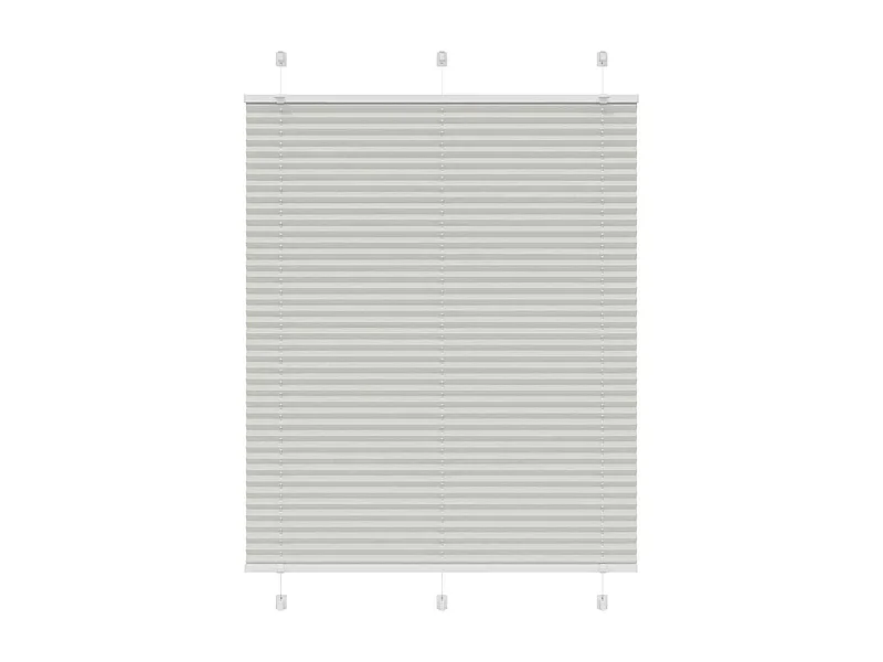 Cinzento Luz Plissada Cega 105x150 cm Largura Tecido 104,4cm