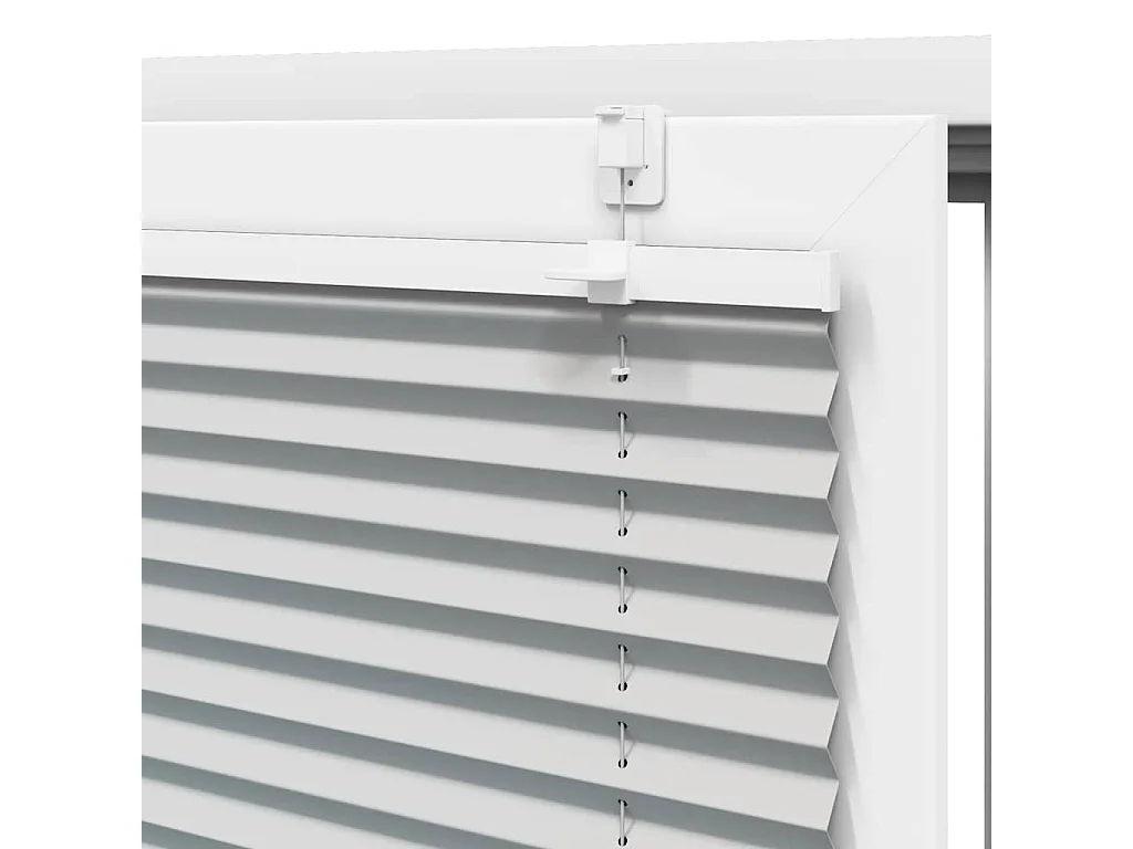 Store plissé gris clair 105x100cm largeur du tissu 104,4cm