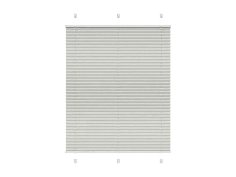 Store plissé gris clair 105x100cm largeur du tissu 104,4cm