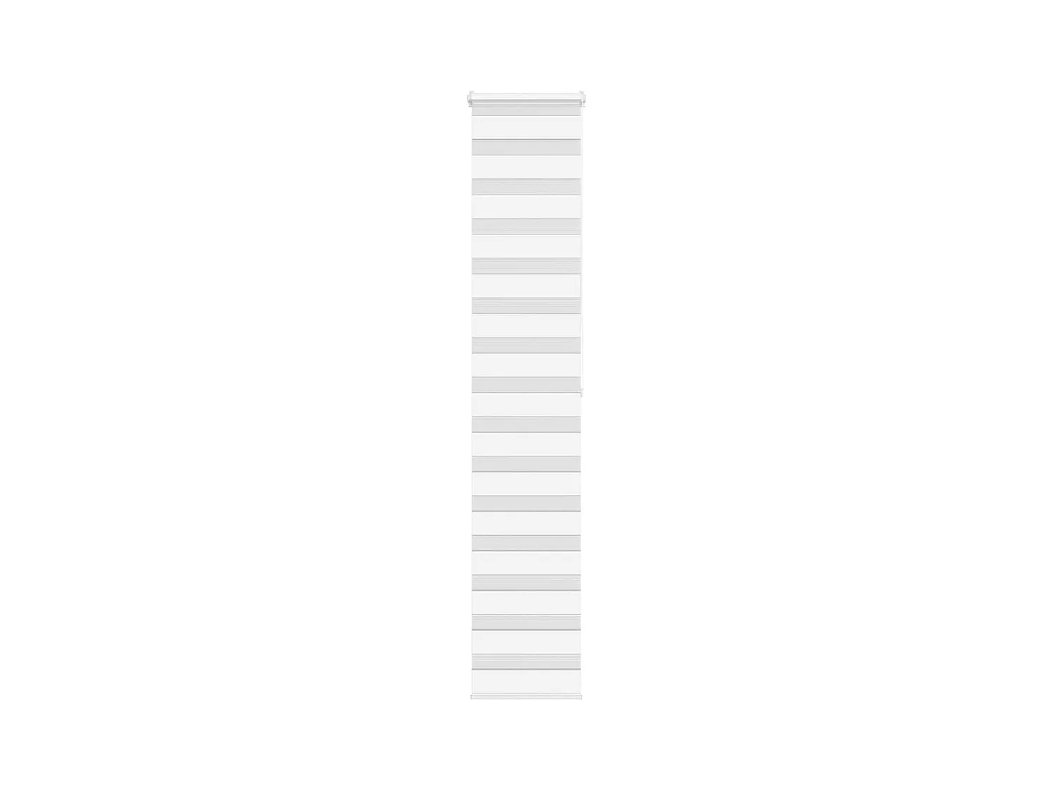 Estor cebra blanco 40x200 cm tejido ancho 35,9 cm poliéster