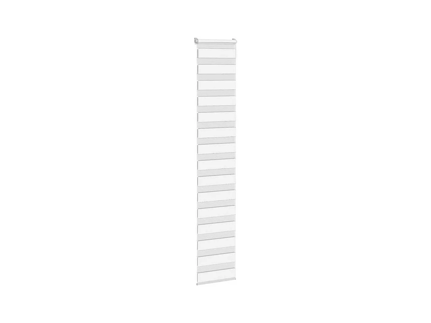 Store zèbre blanc 40x200 cm largeur du tissu 35,9 cm polyester