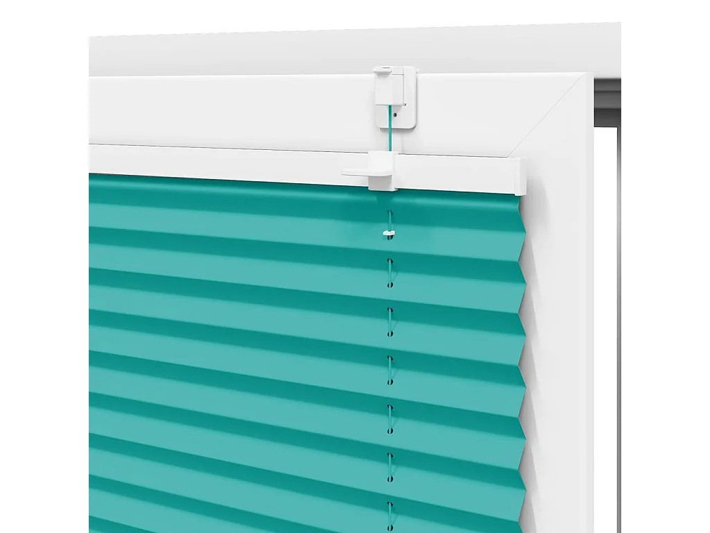 Store plissé vert pétrole 50x150 cm largeur du tissu 49,4 cm