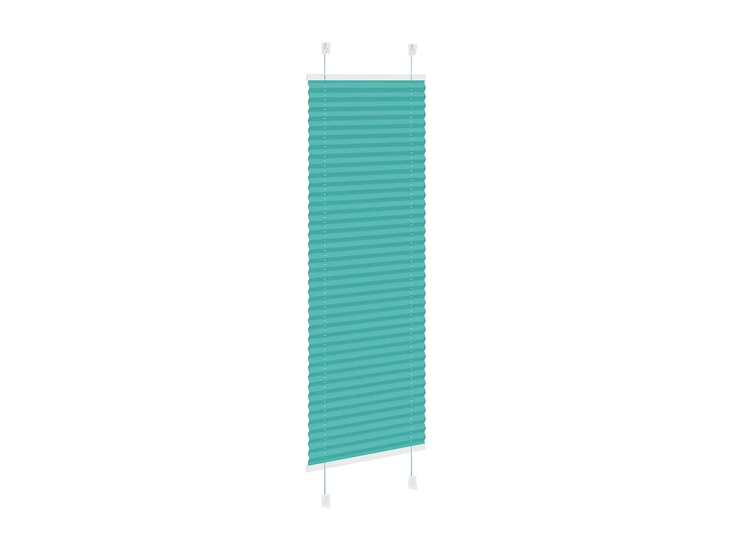 Store plissé vert pétrole 50x150 cm largeur du tissu 49,4 cm