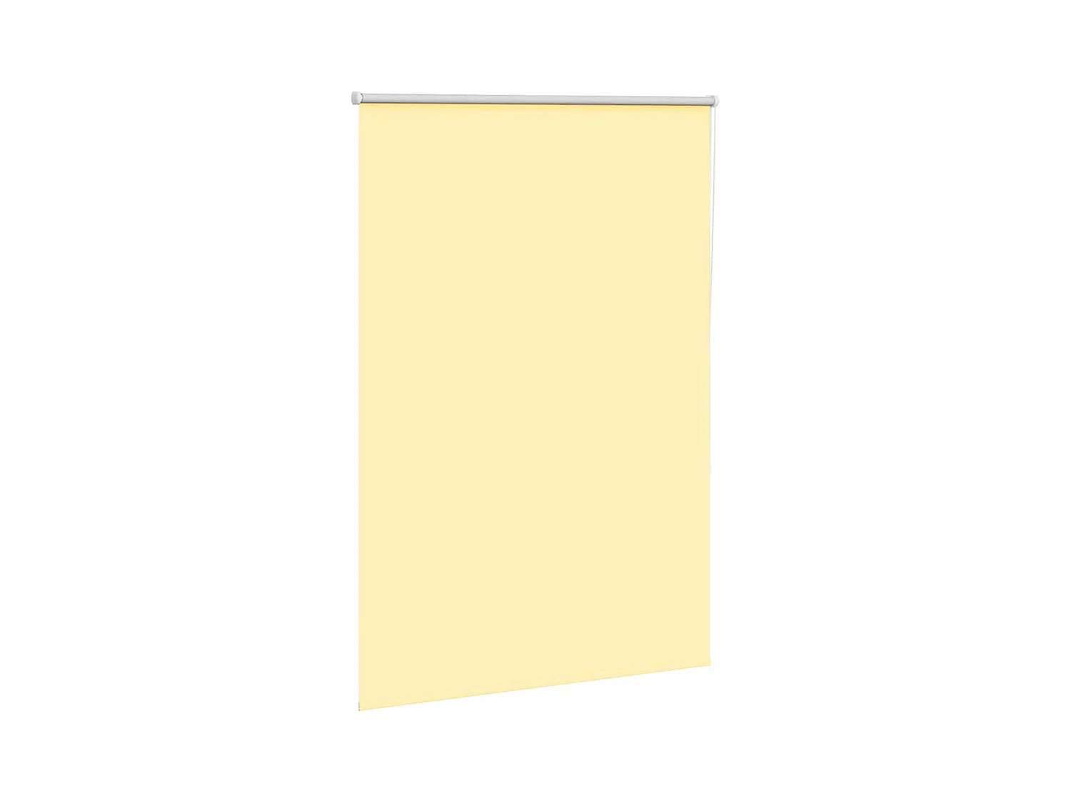 Store enrouleur occultant jaune largeur du tissu 100,7 cm