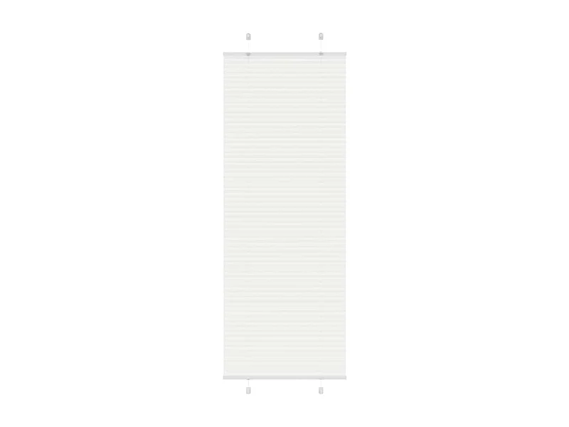 Store plissé blanc 80x200 cm largeur du tissu 79,4 cm polyester