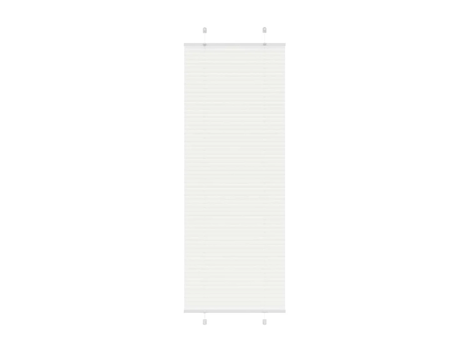 Store plissé blanc 80x200 cm largeur du tissu 79,4 cm polyester