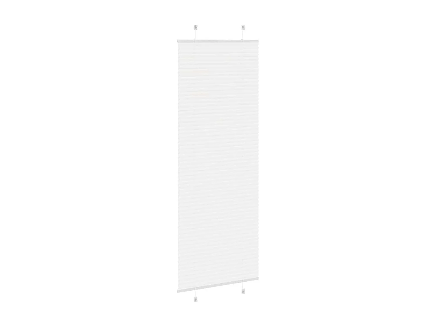 Store plissé blanc 80x200 cm largeur du tissu 79,4 cm polyester