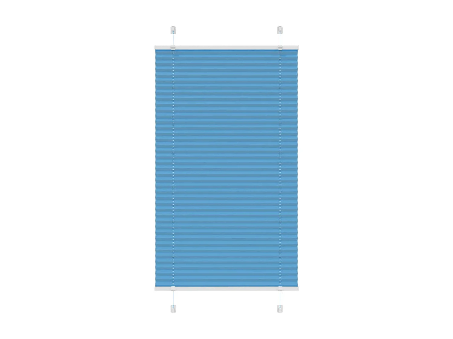 Azul Plissada Cega 80x100 cm Largura Tecido 79,4 cm Poliéster