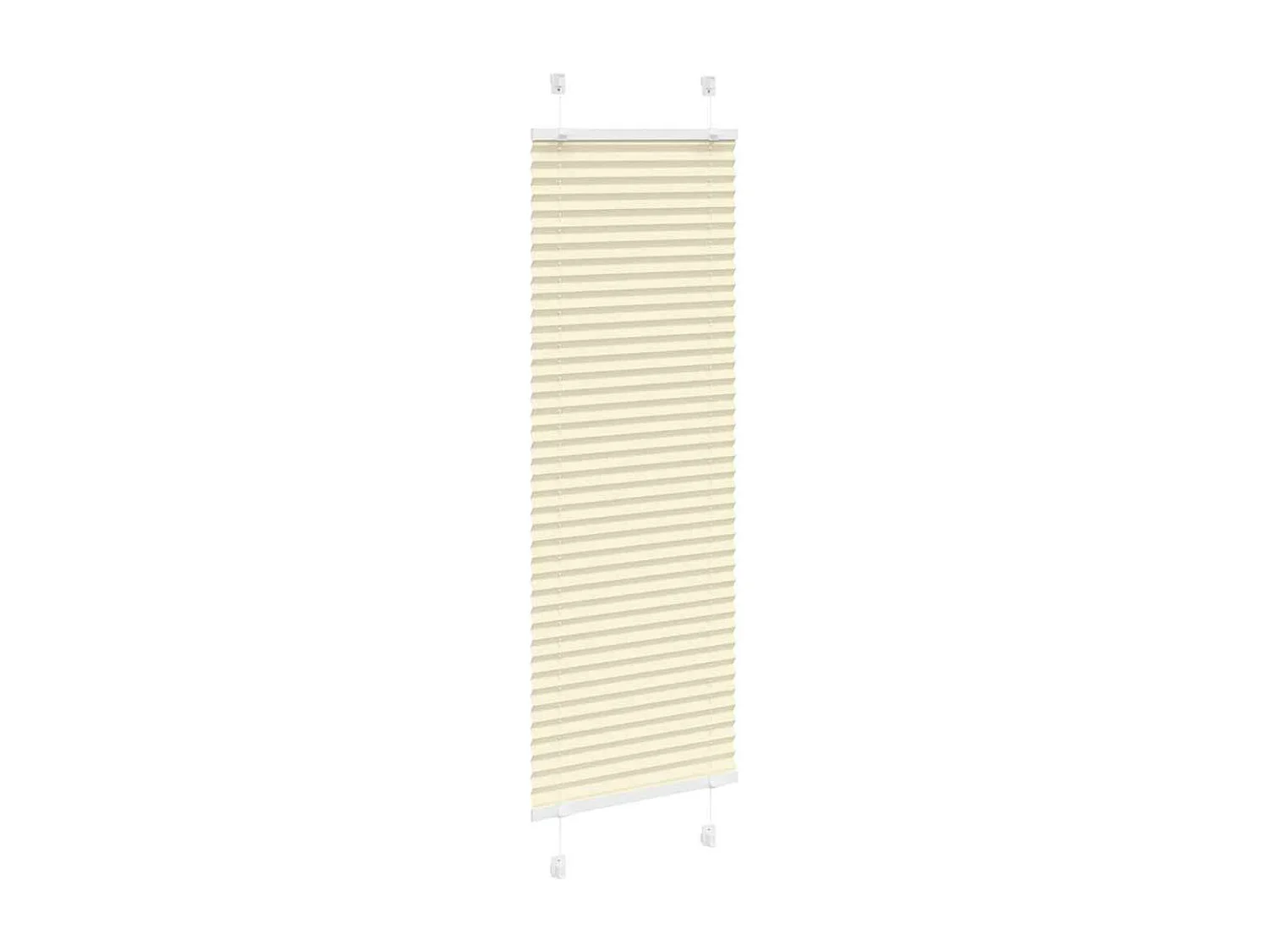 Store plissé crème 50x100 cm largeur du tissu 49,4 cm polyester